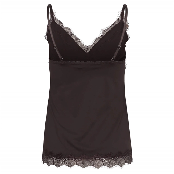 Rosemunde RW Bridget SL Lace Strap Top, Mole